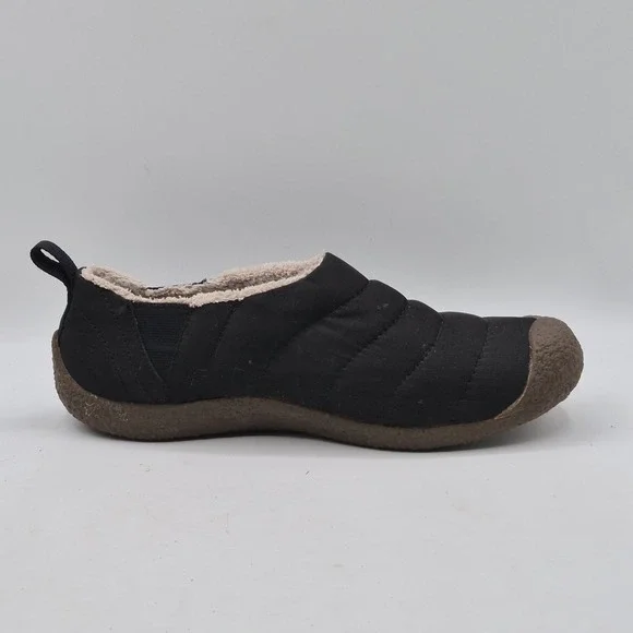 KEEN.CUSH Slippers Shoes Mens Size 10 Black Quilted Faux Fur Slip-On Lined - Picture 2 of 10